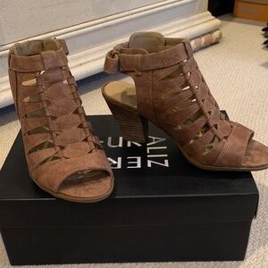 Naturalizer Brown Cutout Heels